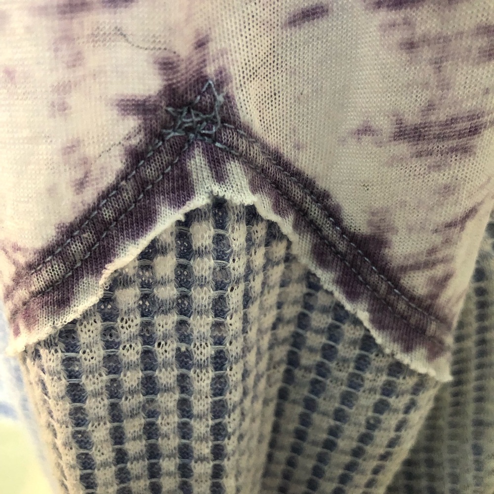 We The Free Purple and White Long Sleeve Top - Picture 8 of 9
